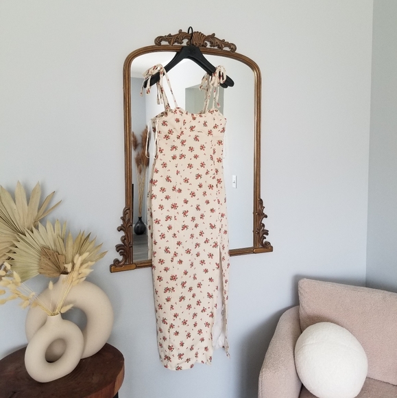 Zara Dresses & Skirts - Zara Floral Print Self Tie Dress